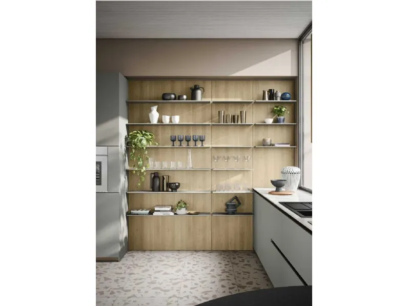 Cucina Emporio moderna altri colori Dibiesse ad angolo scontata 30%