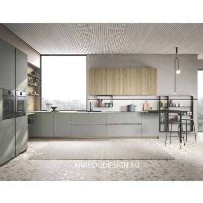 Cucina Emporio moderna altri colori Dibiesse ad angolo scontata 30%