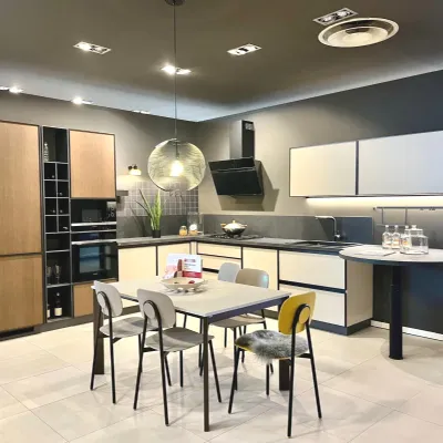 Cucina moderna ad angolo Jeometrica inside Scavolini a prezzo ribassato