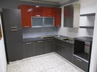 Cucina ad angolo in laminato materico altri colori Aurora a prezzo ribassato