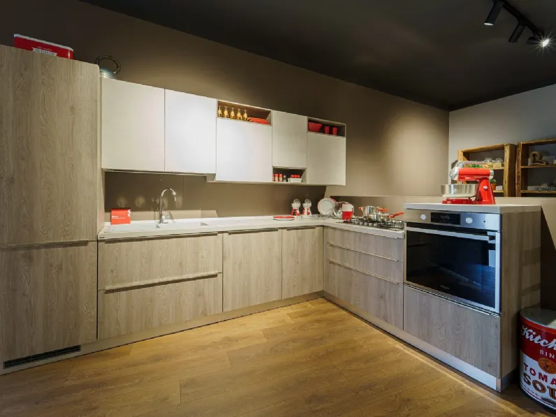 Cucina altri colori moderna ad angolo Mood liberamente Scavolini a soli 6900