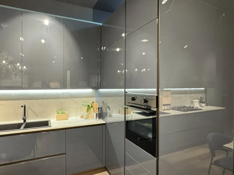 Cucina altri colori moderna ad angolo Pop Mobilturi in Offerta Outlet