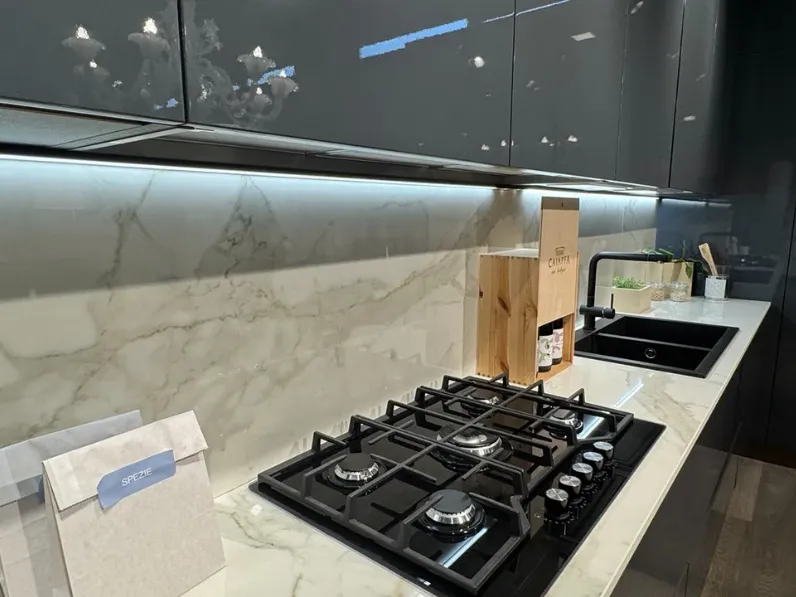 Cucina altri colori moderna ad angolo Pop Mobilturi in Offerta Outlet