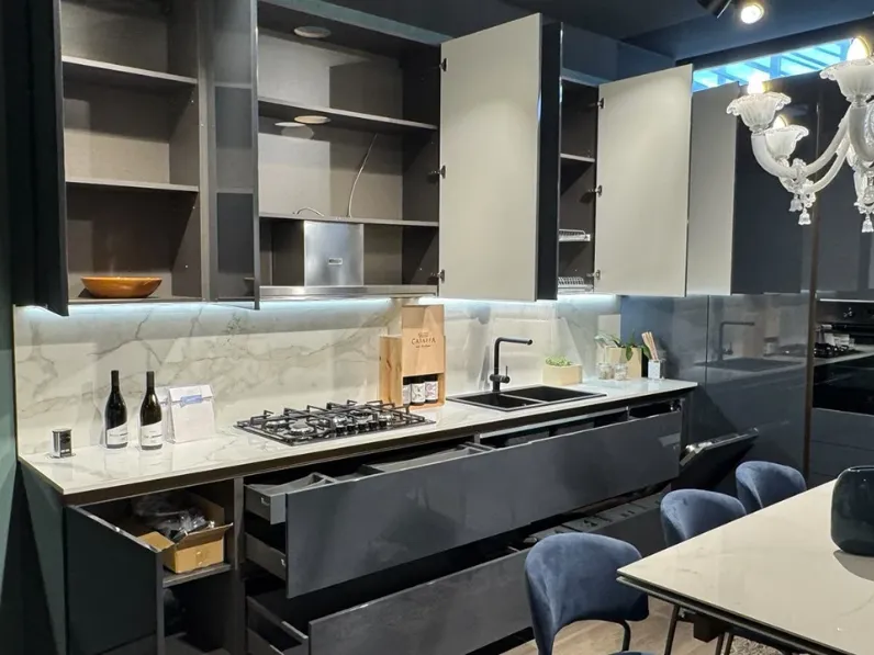Cucina altri colori moderna ad angolo Pop Mobilturi in Offerta Outlet