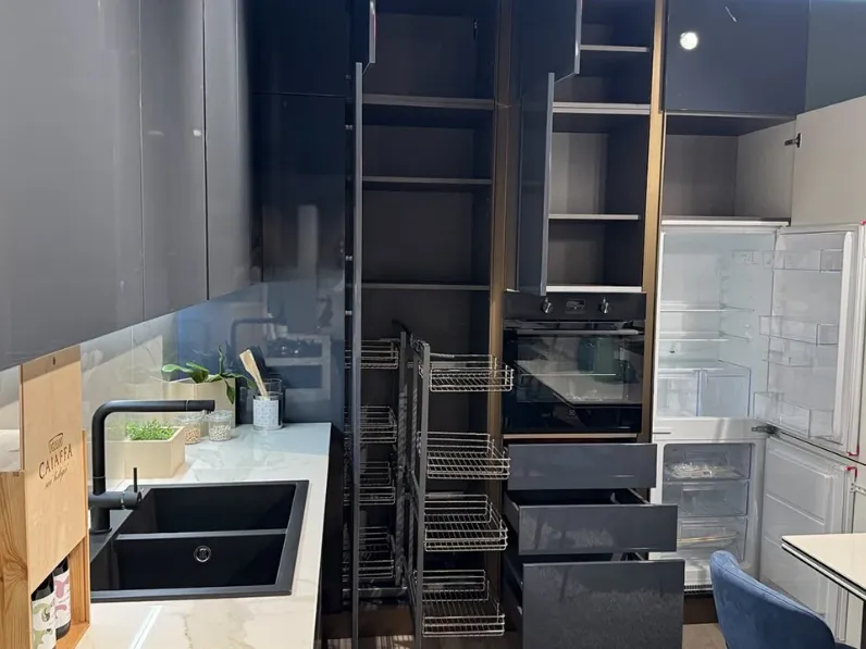 Cucina altri colori moderna ad angolo Pop Mobilturi in Offerta Outlet