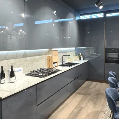 Cucina altri colori moderna ad angolo Pop Mobilturi in Offerta Outlet
