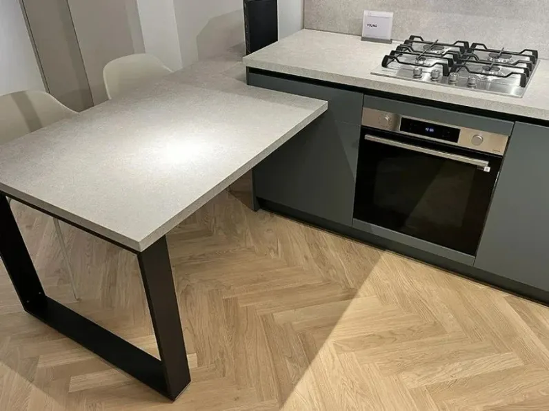 Cucina moderna ad angolo Young Stosa a prezzo scontato
