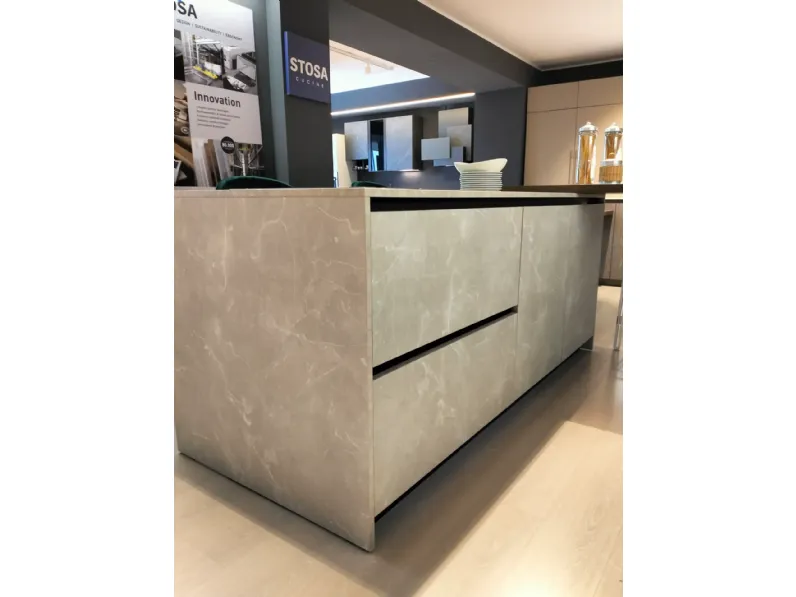 Cucina a prezzo ribassato ad isola moderna Metropolis natural Stosa