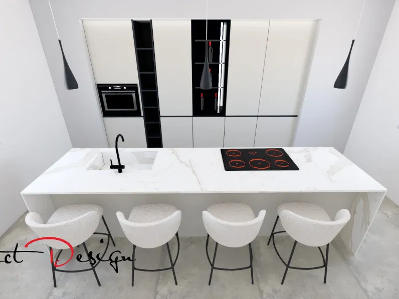 Cucina altri colori moderna con isola Kali Arredo3 a soli 8400 Euro