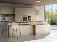 Cucina Nuovi mondi collection moderna con isola altri colori in melaminico Cucina con isola e colonne ed isola  