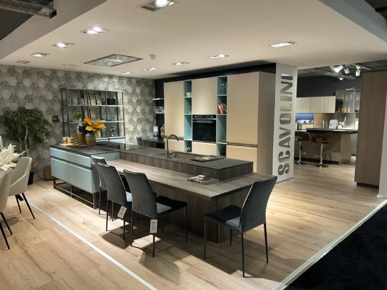Cucina a PREZZI OUTLET in laccata opaco Scavolini -42%