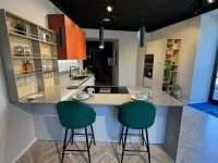 Cucina con penisola in laccata opaco a prezzo scontato 60%