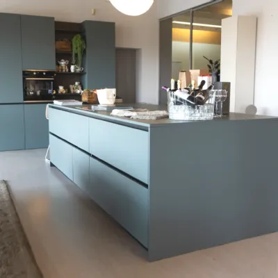 Cucina Cucina in fenix verde commodoro di Record cucine in Offerta Outlet -60%