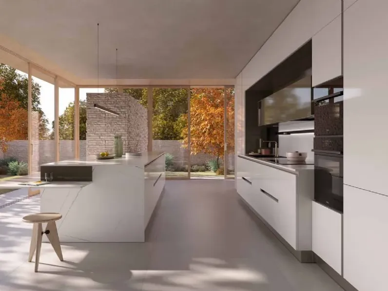 Cucina Ar-due moderna ad angolo altri colori in laminato opaco Easy