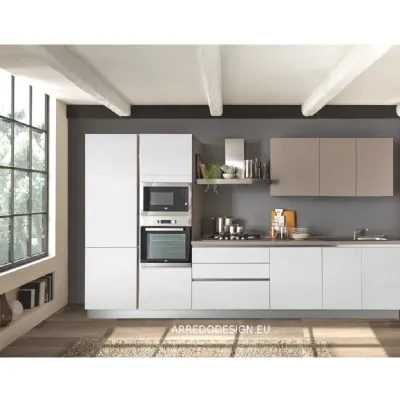 Cucina Net cucine moderna lineare altri colori in laminato materico Delizia