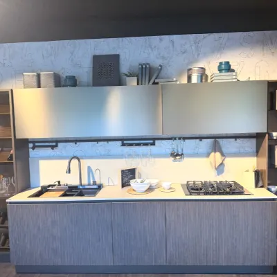 Cucina a prezzo ribassato lineare moderna Immagina neck cannettata Lube cucine
