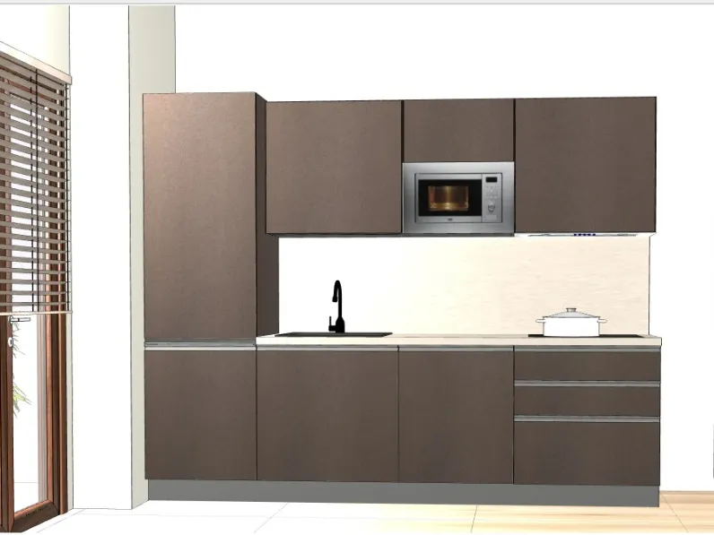 Cucina Gicinque Kappa 270 smart OFFERTA OUTLET sconto 36% 