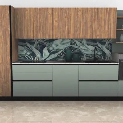 Cucina lineare in laminato opaco altri colori Kaya lineare a prezzo ribassato