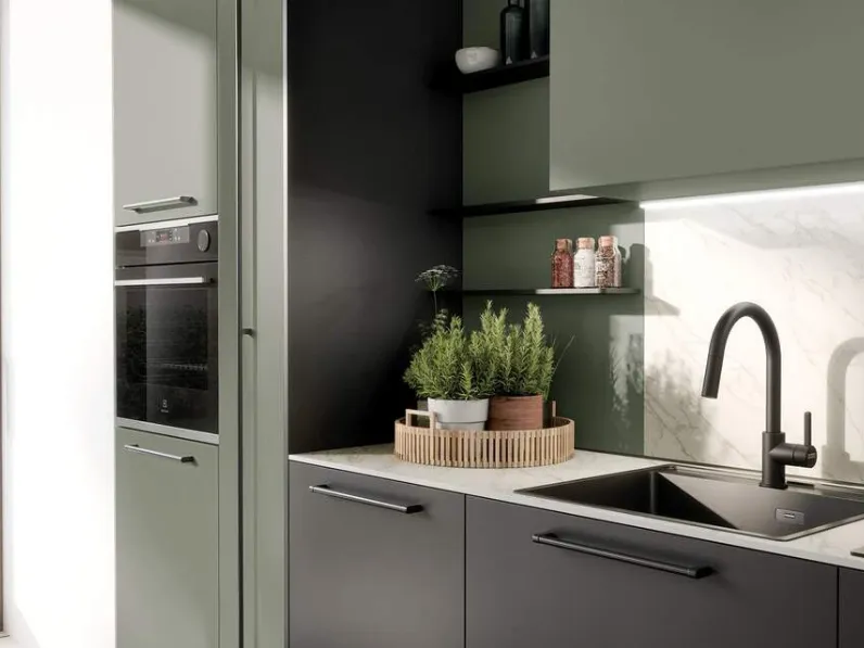 Cucina lineare moderna altri colori Prima cucine Luce a soli 6210 Euro