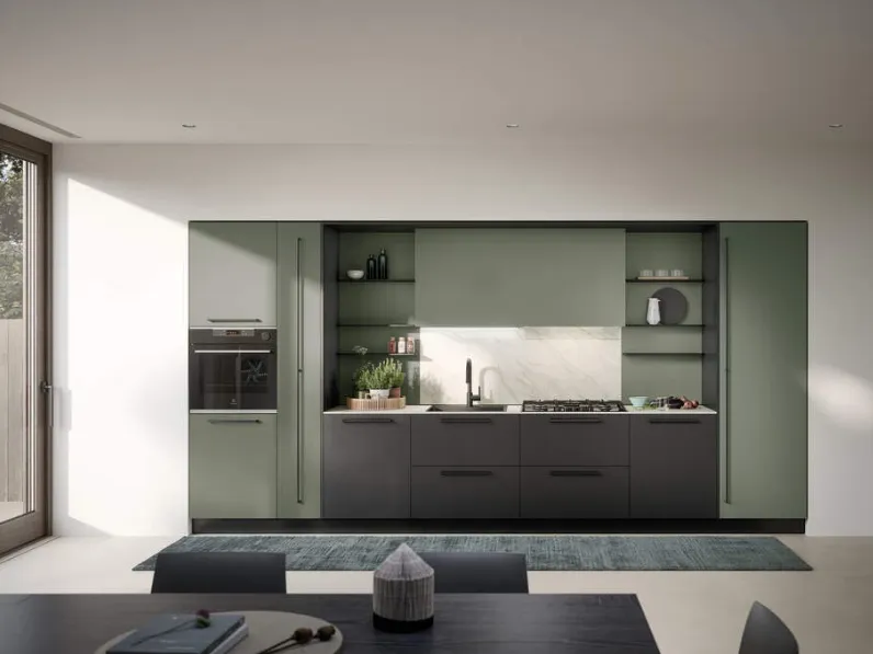 Cucina lineare moderna altri colori Prima cucine Luce a soli 6210 Euro