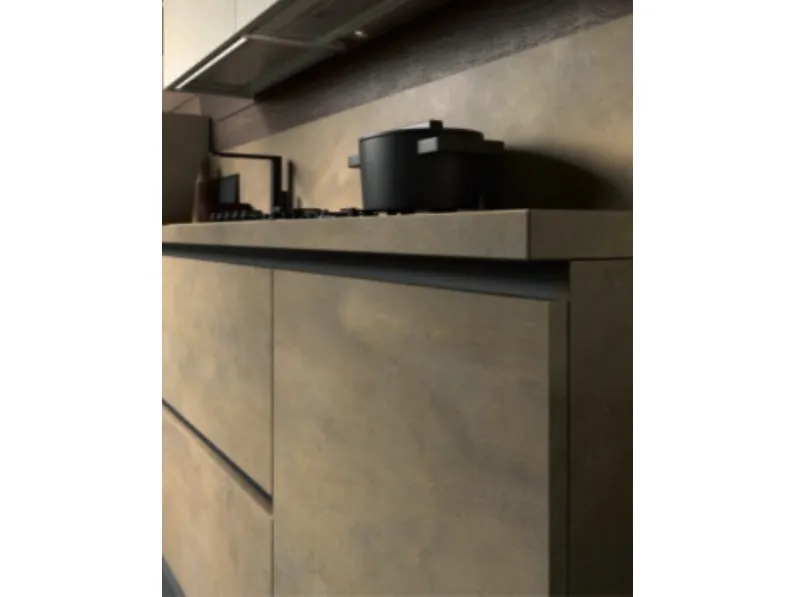 Cucina altri colori moderna lineare Stella ossido Essebi in Offerta Outlet