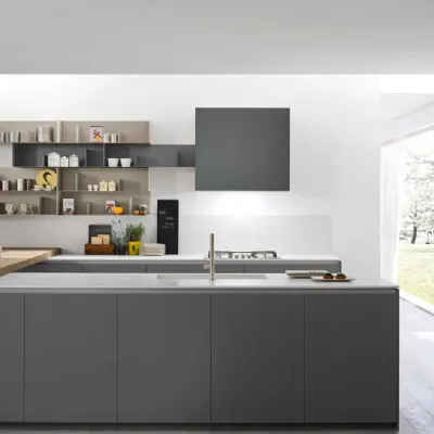 Cucina Isola antares design grigio Antares ad isola scontata 36%