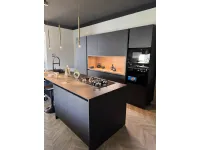 Cucina Infinity design antracite Stosa con isola scontata 45%