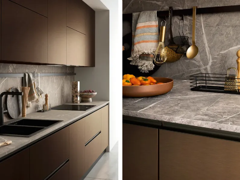 Cucina lineare in melaminico altri colori Easy a prezzo scontato