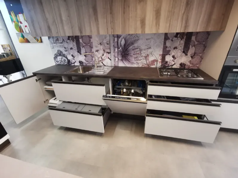 Cucina grigia moderna lineare Ar-due Easy a soli 7900 Euro
