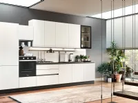 Cucina Ar-due moderna lineare grigia in laminato opaco Easy promo