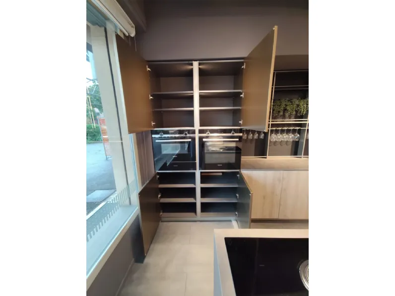 Cucina a PREZZI OUTLET in laminato materico Aran -70%