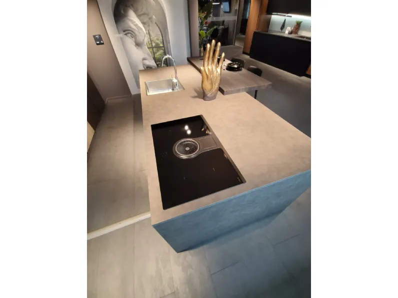 Cucina a PREZZI OUTLET in laminato materico Aran -70%