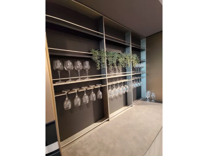 Cucina a PREZZI OUTLET in laminato materico Aran -70%