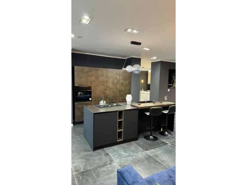 Cucina altri colori design con isola Armony Kappa a soli 9890€