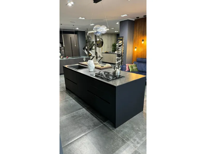 Cucina altri colori design con isola Armony Kappa a soli 9890€