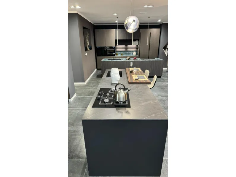 Cucina altri colori design con isola Armony Kappa a soli 9890€