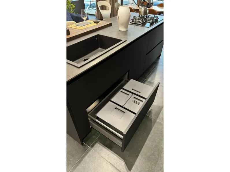 Cucina altri colori design con isola Armony Kappa a soli 9890€