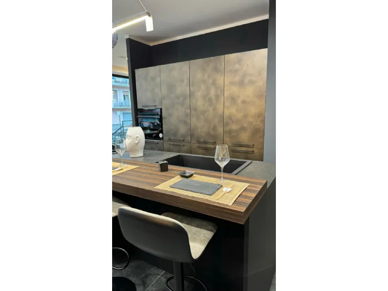 Cucina altri colori design con isola Armony Kappa a soli 9890€