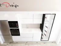 Cucina bianca design con isola Kali  Arredo3 in offerta