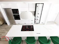 Cucina bianca design con isola Kali  Arredo3 in offerta