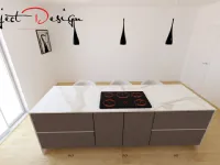 Cucina a PREZZI OUTLET in laminato opaco Arredo3 -58%