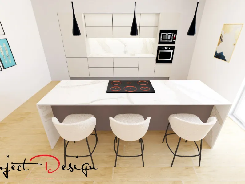 Cucina a PREZZI OUTLET in laminato opaco Arredo3 -58%
