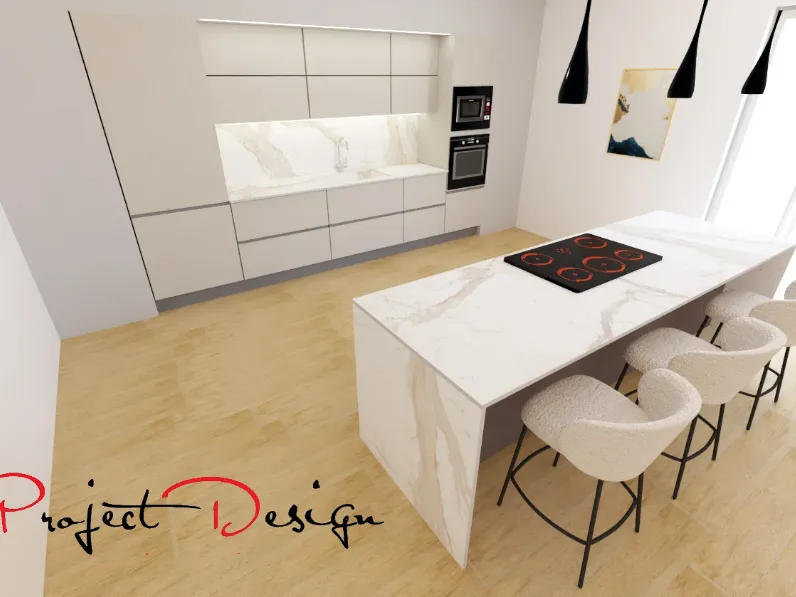 Cucina a PREZZI OUTLET in laminato opaco Arredo3 -58%