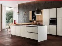 Cucina con isola moderna rovere chiaro Arredo3 Asia a soli 9780 Euro