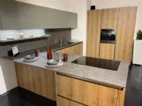 Cucina Arredo3 moderna con penisola altri colori in laminato materico Kali