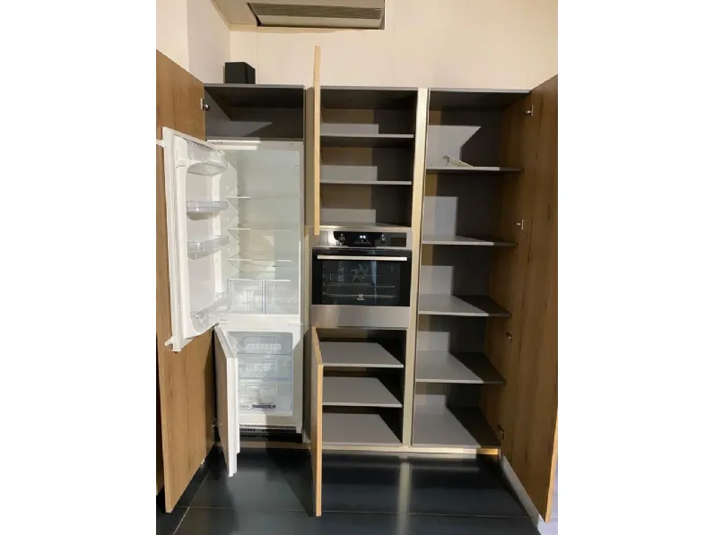 Cucina Arredo3 moderna con penisola altri colori in laminato materico Kali