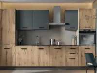 Scopri la cucina lineare moderna Arrex Composizione 345-02 a prezzo scontato!