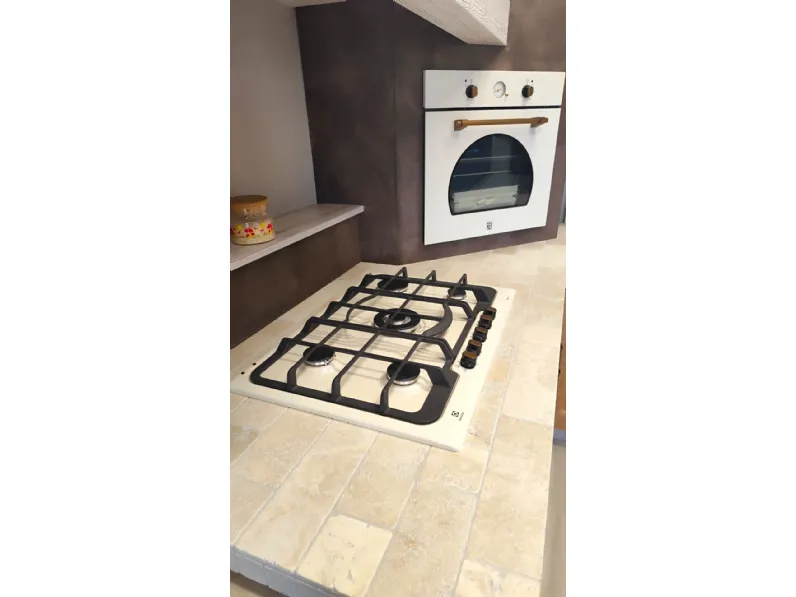 Cucina rovere chiaro country con isola Arrex Carola a soli 11000 Euro