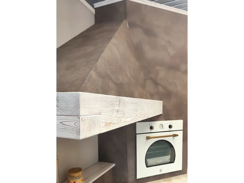 Cucina rovere chiaro country con isola Arrex Carola a soli 11000 Euro
