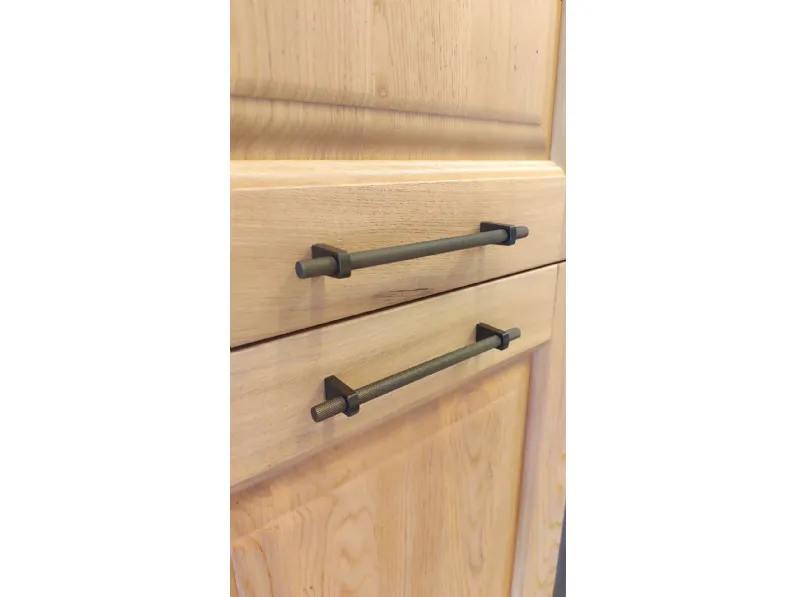 Cucina rovere chiaro country con isola Arrex Carola a soli 11000 Euro
